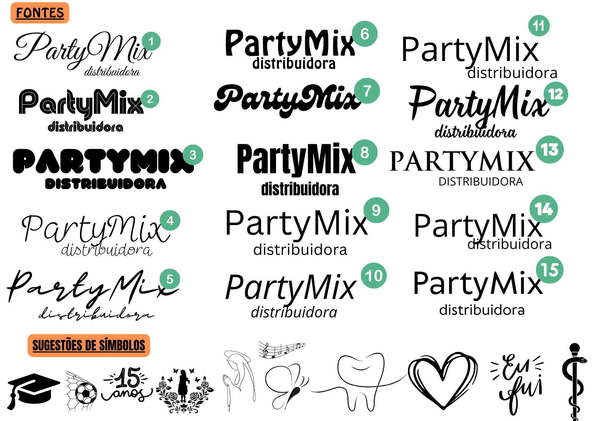 Catálogo de fonts PartyMix — imagem 1